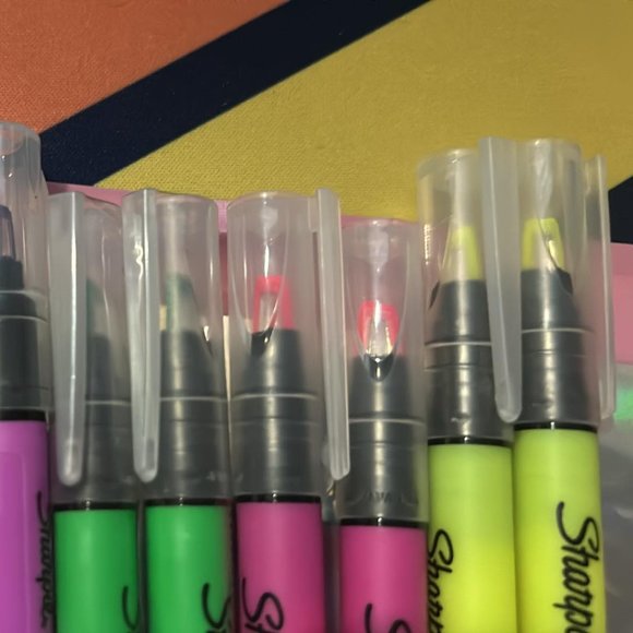 Sharpie Highlighter Clear View w/see through Chisel Tip 10CT NEW - Picture 7 of 9